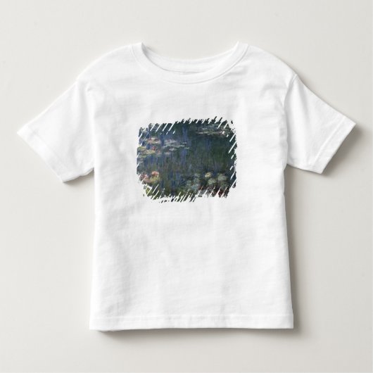 クロード・モネ|の《植物》スイレン: 緑の反射 トドラーTシャツ (正面)