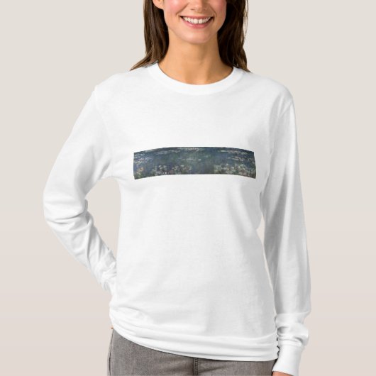 クロード・モネ|の《植物》スイレン: 緑の反射 Tシャツ (正面)