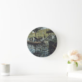 クロード・モネ|のLa Grenouillere ラウンド壁時計 (ホーム)