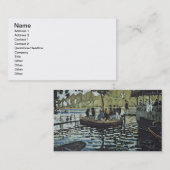 クロード・モネ|のLa Grenouillere 名刺 (正面/裏面)