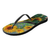 クロード・モネ - ひまわりの花束 ビーチサンダル (アングル)