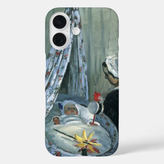 クロード・モネ「ゆりかごのジャン・モネ」 Case-Mate iPhoneケース (裏面)