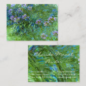 クロード・モネ: アガパンサス属 名刺 (正面/裏面)