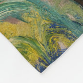 クロード・モネ - アガパンサス フリースブランケット (角)