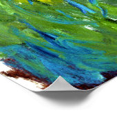 クロード・モネ:アガパンサス ポスター (角)