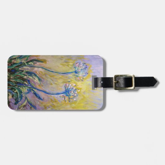 クロード・モネ - アガパンサス ラゲッジタグ (正面横)