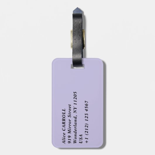 クロード・モネ - アガパンサス ラゲッジタグ (裏面縦)