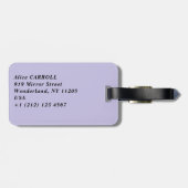 クロード・モネ - アガパンサス ラゲッジタグ (裏面横)