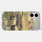クロード・モネ「アニエールのセーヌ川」 Case-Mate iPhoneケース (裏面 (横))