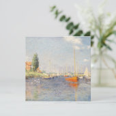 クロード・モネ。アルジェンティーユ赤いボート (スタンド正面)