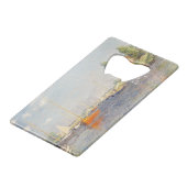 クロード・モネ。アルジェンティーユ赤いボート クレジットカード栓抜き (正面アングル)