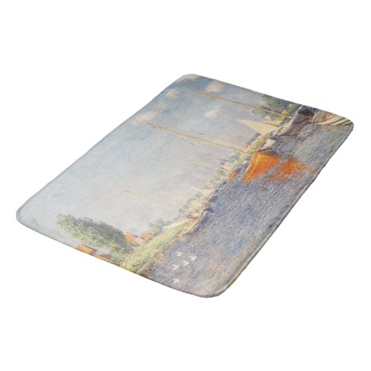 クロード・モネ。アルジェンティーユ赤いボート バスマット (アングル)