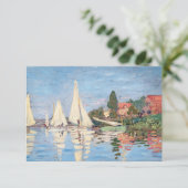 クロード・モネ – アルジェンテウイルのレガタス サンキューカード (スタンド正面)