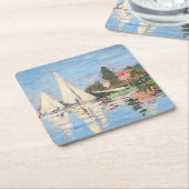 クロード・モネ – アルジェンテウイルのレガタス スクエアペーパーコースター (アングル)