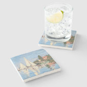 クロード・モネ – アルジェンテウイルのレガタス ストーンコースター (横)