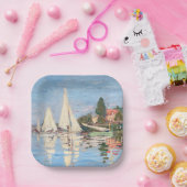 クロード・モネ – アルジェンテウイルのレガタス ペーパープレート (パーティー)