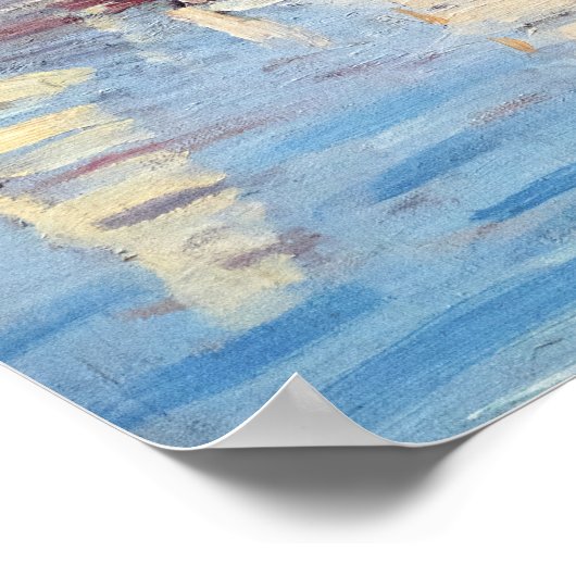 クロード・モネ – アルジェンテウイルのレガタス ポスター (角)