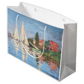 クロード・モネ – アルジェンテウイルのレガタス ラージペーパーバッグ (裏面アングル)