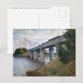 クロード・モネ – アルジェンテウイルの鉄道橋 ポストカード