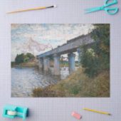 クロード・モネ – アルジェンテウイルの鉄道橋 薄葉紙 (クラフト)