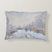 クロード・モネ – アルジェンテウイルの雪景色 アクセントクッション (裏面)