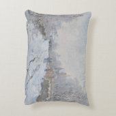 クロード・モネ – アルジェンテウイルの雪景色 アクセントクッション (裏面(縦))