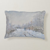 クロード・モネ – アルジェンテウイルの雪景色 アクセントクッション (裏面)