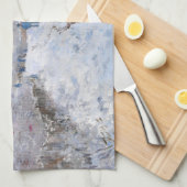 クロード・モネ – アルジェンテウイルの雪景色 キッチンタオル (四つ折り)