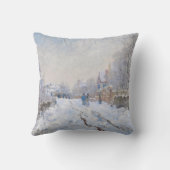 クロード・モネ – アルジェンテウイルの雪景色 クッション (裏面)