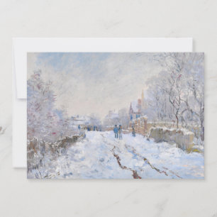 クロード・モネ – アルジェンテウイルの雪景色 サンキューカード