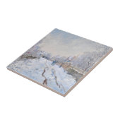 クロード・モネ – アルジェンテウイルの雪景色 タイル (側面)