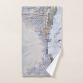 クロード・モネ – アルジェンテウイルの雪景色 バスタオルセット (ハンドタオル)