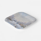 クロード・モネ – アルジェンテウイルの雪景色 ペーパープレート (傾斜あり)