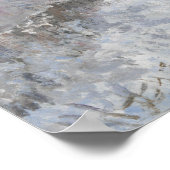 クロード・モネ – アルジェンテウイルの雪景色 ポスター (角)