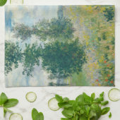 クロード・モネ – アルジェンテウイル近郊のポピー畑(1875) キッチンタオル (折り畳み)