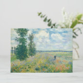 クロード・モネ – アルジェンテウイル近郊のポピー畑(1875) サンキューカード (スタンド正面)