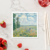 クロード・モネ – アルジェンテウイル近郊のポピー畑(1875) スタンダードカクテルナプキン (インサイチュ)