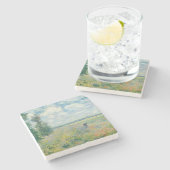 クロード・モネ – アルジェンテウイル近郊のポピー畑(1875) ストーンコースター (横)