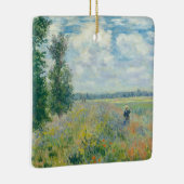クロード・モネ – アルジェンテウイル近郊のポピー畑(1875) セラミックオーナメント (右)