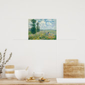 クロード・モネ – アルジェンテウイル近郊のポピー畑(1875) ポスター (キッチン)