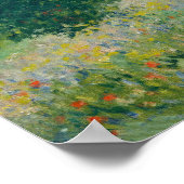 クロード・モネ – アルジェンテウイル近郊のポピー畑(1875) ポスター (角)