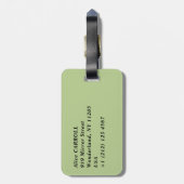 クロード・モネ – アルジェンテウイル近郊のポピー畑(1875) ラゲッジタグ (裏面縦)