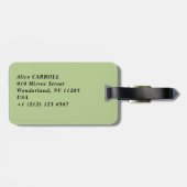 クロード・モネ – アルジェンテウイル近郊のポピー畑(1875) ラゲッジタグ (裏面横)