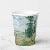 クロード・モネ – アルジェンテウイル近郊のポピー畑(1875) 紙コップ (右)