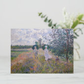 クロード・モネ – アルジェンテウイル近郊プロムナード サンキューカード (スタンド正面)