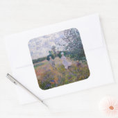 クロード・モネ – アルジェンテウイル近郊プロムナード スクエアシール (封筒)