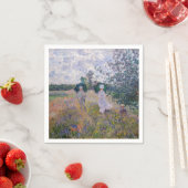 クロード・モネ – アルジェンテウイル近郊プロムナード スタンダードカクテルナプキン (インサイチュ)