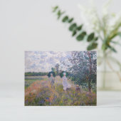 クロード・モネ – アルジェンテウイル近郊プロムナード ポストカード (スタンド正面)