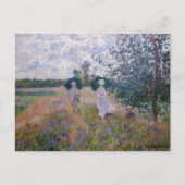 クロード・モネ – アルジェンテウイル近郊プロムナード ポストカード (正面)