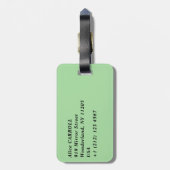 クロード・モネ – アルジェンテウイル近郊プロムナード ラゲッジタグ (裏面縦)